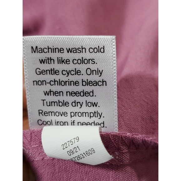 Nine West On/Off Shoulder Pinkish Mauve Long Sleeve Top 3X Ruffles Stretch - Picture 10 of 10